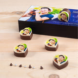 Vibrant Design Personalized Chocolate Gift Box for Birthday (with Printed Chocolates)