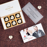 Elegant Chocolate Gift Box for Birthday (with Printed Chocolates)