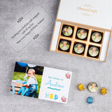Photo Chocolates in Personalised Birthday Gift Box (with Printed Chocolates)