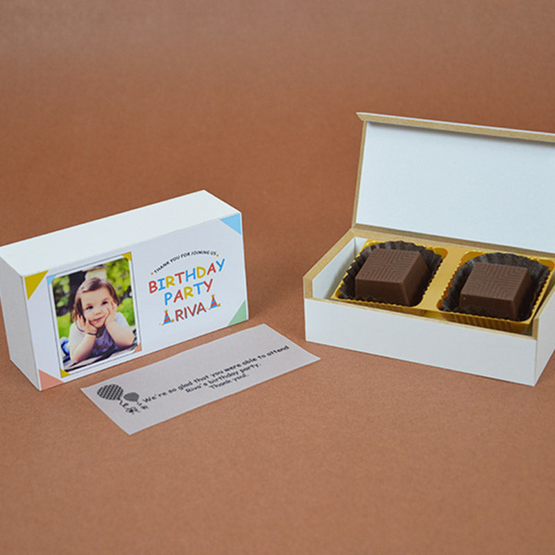 Birthday Return Gifts - 2 Chocolate Box - Assorted Chocolates (Minimum 10 Boxes)