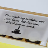 Birthday Return Gifts - 6 Chocolate Box - Alternate Printed Chocolate (Sample)