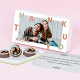 Thank You Gift Box and Chocolates Personalized with Photo