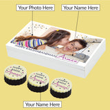 Memories - Gift with Printed Chocolates (Rakhi Pack Optional)