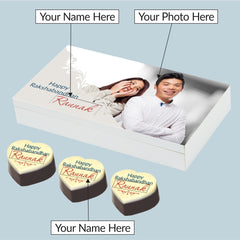 Unbreakable Bond - Gift with Printed Chocolates (Rakhi Pack Optional)