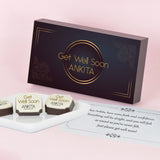 Elegant Personalized Get Well Soon Gift (with Printed Chocolates)