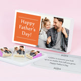 Personalised Gift for Father's Day with Photo on Wrapped Chocolates