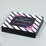 1st Birthday Invitations - 9 Chocolate Box - Single Printed Chocolates (Sample)