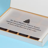 1st Birthday Invitations - 12 Chocolate Box - Assorted Chocolates (Minimum 10 Boxes)