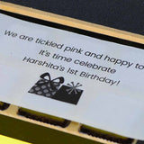 1st Birthday Invitations - 6 Chocolate Box - Assorted Chocolates (Sample)