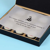 1st Birthday Invitations - 9 Chocolate Box - All Printed Chocolates (Sample)