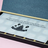 Birthday Return Gifts - 18 Chocolate Box - Middle Four Printed Chocolates (Sample)