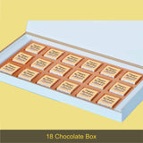Golden Hearts Design Personalised Chocolate Box for Birthday (with Wrapped Chocolates)