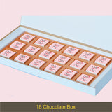 Romantic Gift Box with Chocolates Personalized with Photo (with Wrapped Chocolates)