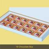 Valentine Gift Chocolate Box - Personalised with Photo and Name (with Wrapped Chocolates)