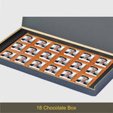 Vibrant Design Personalized Chocolate Gift Box for Birthday (with Wrapped Chocolates)