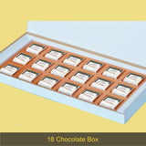 Beautiful Modern Design Personalised Chocolate Gift Box for Birthday (with Wrapped Chocolates)