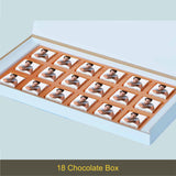 Photo Chocolates in Personalised Birthday Gift Box (with Wrapped Chocolates)