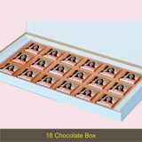 Special Valentine Gift Chocolate Box - Personalised with Photo and Name (with Wrapped Chocolates)