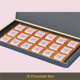 Unique Personalised Wedding Anniversary Gift Chocolate Box (With Wrapped Chocolates)