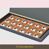 I Miss You Gift Box Personalized with Photo on Box and Chocolates (with Wrapped Chocolates)