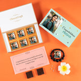 Beautiful Congratulations Gift Box Personalized with Photo (with Wrapped Chocolates)