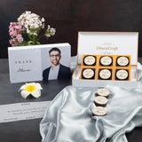 Marble Design Thank You Gift Personalized with Photo (with Printed Chocolates)