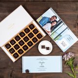 Wedding Invitations - 18 Chocolate Box - Assorted Chocolates (Minimum 10 Boxes)