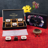 Wedding Invitations - 6 Chocolate Box - Alternate Printed Chocolates (Sample)