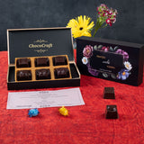 Wedding Invitations - 6 Chocolate Box - Assorted Chocolates (Minimum 10 Boxes)