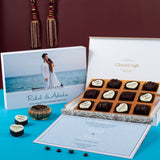 Wedding Invitations - 12 Chocolate Box - Alternate Printed Chocolates (Sample)