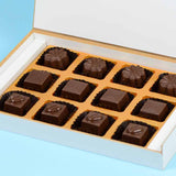 1st Birthday Invitations - 12 Chocolate Box - Assorted Chocolates (Minimum 10 Boxes)