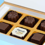 1st Birthday Invitations - 6 Chocolate Box - Single Printed Chocolate (Sample)