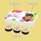 Birthday Balloons - Personalised Chocolate Gift Box (with Printed Chocolates)