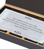 Beautiful Holi Gift Box with Personalised Wrapped Chocolates