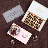 Photo Chocolate Personalised I Love You Gift (with Printed Chocolates)