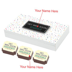 Colourful Personalized Get Well Soon Gift (with Printed Chocolates)