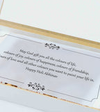Special Holi Gift Box with Personalized Wrapped Chocolates