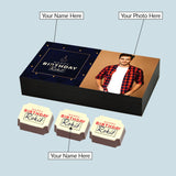 Elegant Personalized Birthday Gift Box (with Printed Chocolates)