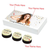 Sparkle Design Congratulations Gift Box Personalized with Photo (with Printed Chocolates)