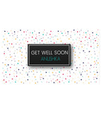 Colourful Personalized Get Well Soon Gift (with Printed Chocolates)