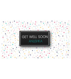 Colourful Personalized Get Well Soon Gift (with Printed Chocolates)