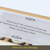 Beautiful Anniversary Chcocolates Personalized with Photo (with Printed Chocolates)