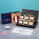 Elegant Personalized Birthday Gift Box (with Printed Chocolates)