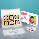 Birthday Balloons - Personalised Chocolate Gift Box (with Printed Chocolates)