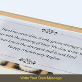 Personalized Anniversary Gift with Couple Photo (with Printed Chocolates)