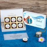 Splash of Colour I Love You Chocolate Gift Box Personalized with Photo (with Printed Chocolates)