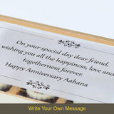 White Floral Theme Anniversary Gift Personalised with Photo (with Printed Chocolates)