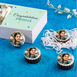 Beautiful Congratulations Gift Box Personalized with Photo (with Printed Chocolates)