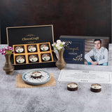 Beautiful Congratulations Gift Box and Chocolates Personalized with Photo (with Printed Chocolates)