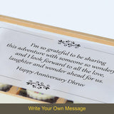 Cute Floral Design Anniversary Gift Box Personalized with Photo (with Printed Chocolates)
